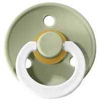 Suzetă cu tetina rotundă Bibs Colour 300270C Unisex/ 18 luni - 36 luni/ Latex/ Green