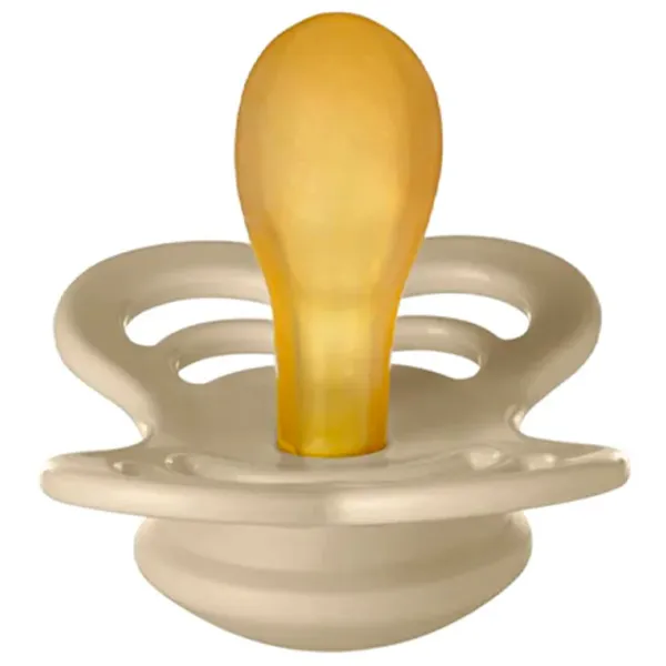Suzetă cu tetina simetrică Bibs Supreme 170336 Unisex/ 0 luni - 6 luni/ Latex/ Vanilla photo 3 Suzetă cu tetina simetrică Bibs Supreme 170336 Unisex/ 0 luni - 6 luni/ Latex/ Vanilla photo 3