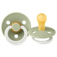Suzetă cu tetina rotundă Bibs Colour 200270C Unisex/ 0 luni - 6 luni/ Latex/ Green