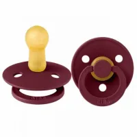 Suzetă cu tetina rotundă Bibs Colour 200281C Unisex/ 0 luni - 6 luni/ Latex/ Elderberry