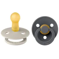 Соска круглая Bibs Colour 120381 Унисекс/ 6 месяцев - 18 месяцев/ Iron