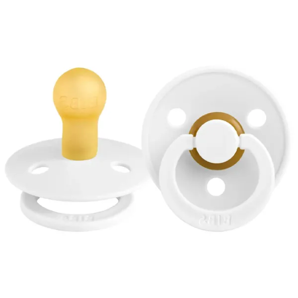 Suzetă cu tetina rotundă Bibs Colour 200211C Unisex/ 6 luni - 18 luni/ Latex/ White photo 1 Suzetă cu tetina rotundă Bibs Colour 200211C Unisex/ 6 luni - 18 luni/ Latex/ White photo 1