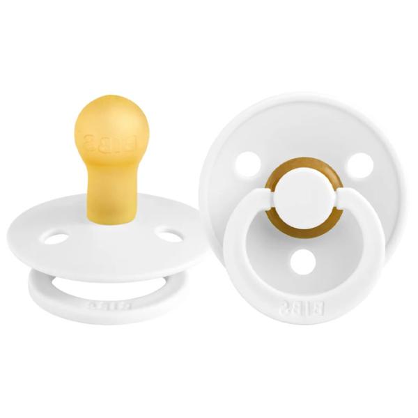 Suzetă cu tetina rotundă Bibs Colour 200211C Unisex/ 6 luni - 18 luni/ Latex/ White photo 1 Suzetă cu tetina rotundă Bibs Colour 200211C Unisex/ 6 luni - 18 luni/ Latex/ White photo 1