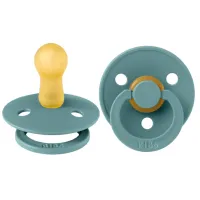 Suzetă cu tetina rotundă Bibs Colour 200261C Unisex/ 6 luni - 18 luni/ Latex/ Sea Green