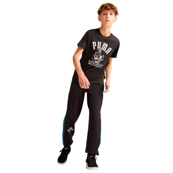 Футболка для мальчиков Puma Graphics Super Break Tee B 152/ Black photo 5