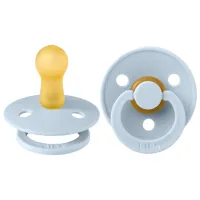 Соска круглая Bibs Colour 200231C Унисекс/ 6 месяцев - 18 месяцев/ Латекс/ Blue