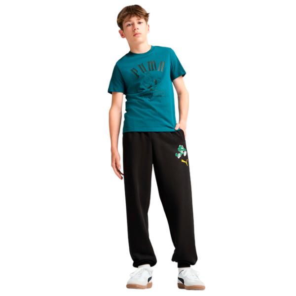 Футболка для мальчиков Puma Graphics Super Break Tee B 152/ Cold Green photo 4