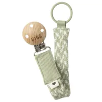 Clip pentru suzetă Bibs 9401104 Unisex/ 0 luni -/ Latex, silicon/ Sage Green