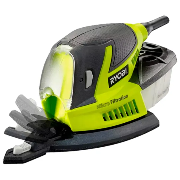 Șlefuitor Ryobi RPS80-G Cu excentric/ 80 W/ Green photo 2