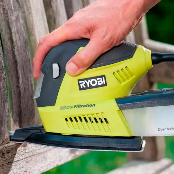 Șlefuitor Ryobi RPS80-G Cu excentric/ 80 W/ Green photo 6