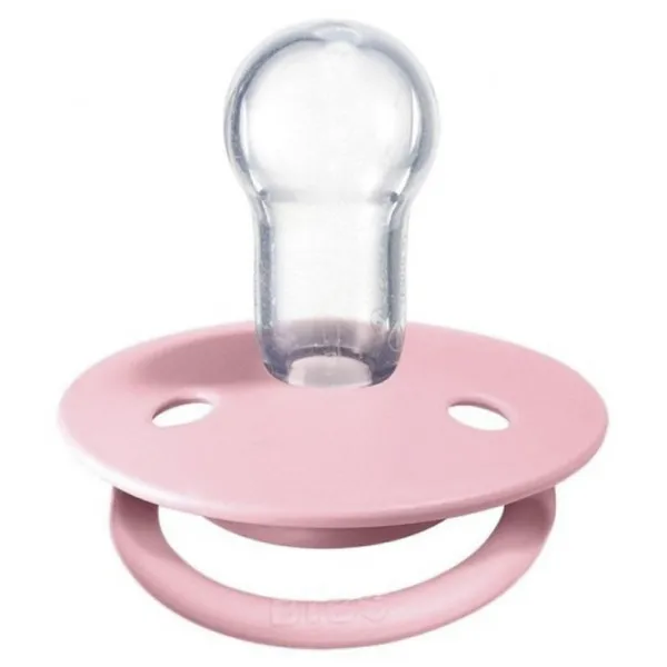 Соска круглая Bibs De lux 150212 Унисекс/ 0 месяцев - 36 месяцев/ Силикон/ Baby Pink photo 3