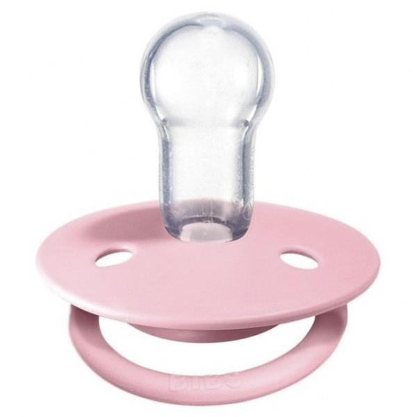 Соска круглая Bibs De lux 150212 Унисекс/ 0 месяцев - 36 месяцев/ Силикон/ Baby Pink photo 3