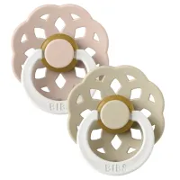 Suzetă cu tetina rotundă Bibs Boheme 240123 Unisex/ 6 luni - 18 luni/ Latex/ Blush Pink
