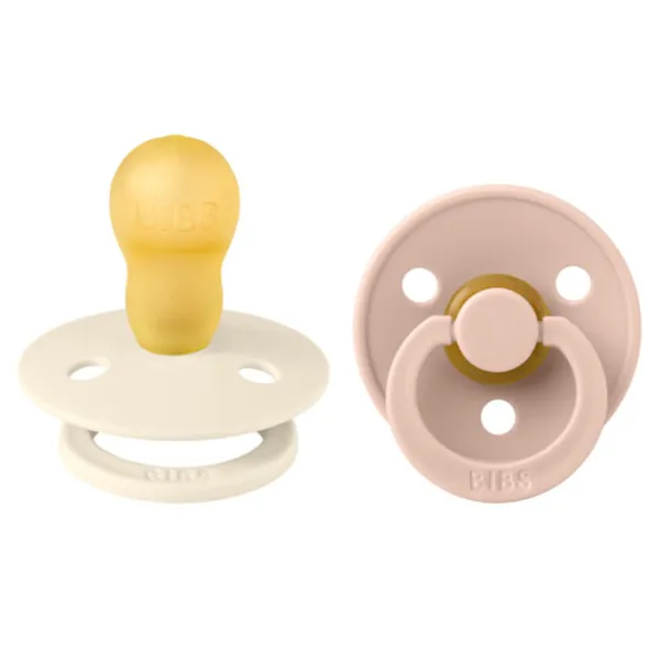 Suzetă cu tetina rotundă Bibs Colour 130253 Pentru fetițe/ 18 luni - 36 luni/ Latex/ Blush Pink photo 1