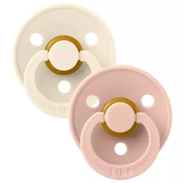 Suzetă cu tetina rotundă Bibs Colour 130253 Pentru fetițe/ 18 luni - 36 luni/ Latex/ Blush Pink photo 3