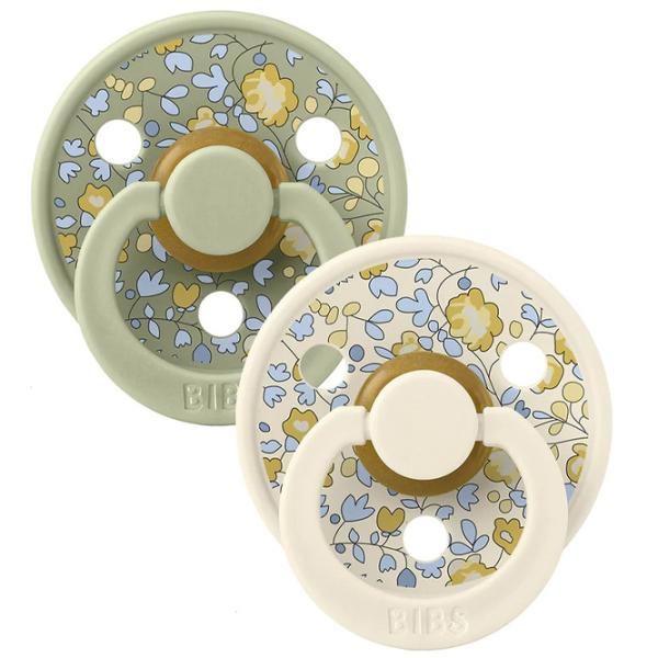 Соска круглая Bibs Liberty Colour 11011103 Унисекс/ 0 месяцев - 6 месяцев/ Латекс/ Румяна Элоизы photo 1