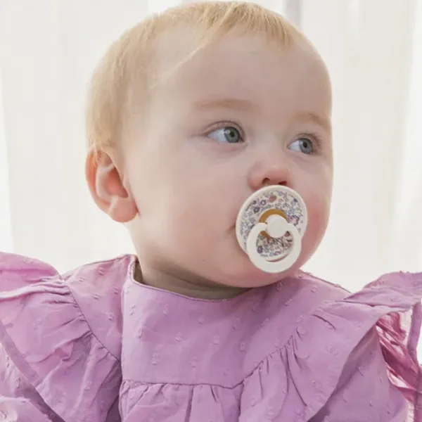 Соска круглая Bibs Liberty Colour 11011103 Унисекс/ 0 месяцев - 6 месяцев/ Латекс/ Румяна Элоизы photo 3