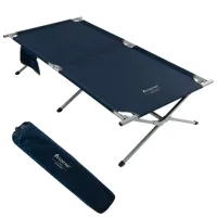 Pat pliant Costway NP10452BL Pânză/ 150 kg/ Blue photo 2