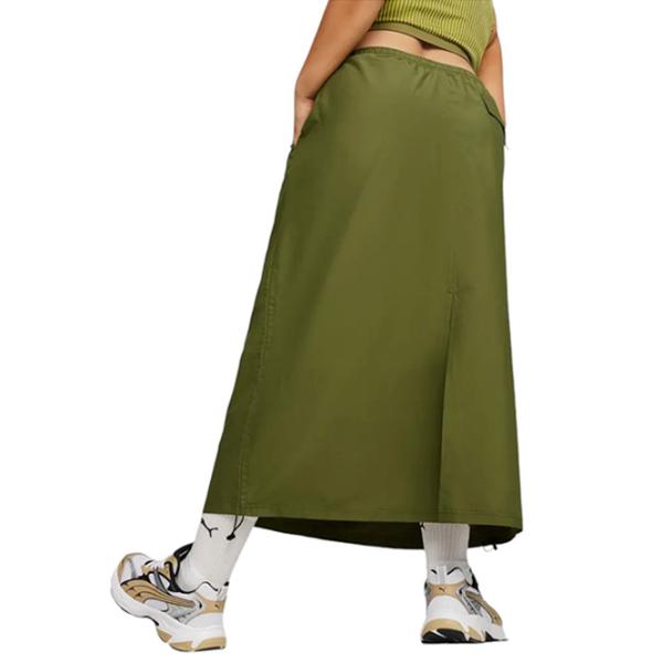Юбка для женщин Puma Dare To Midi S/ Оливковый Зелёный photo 2