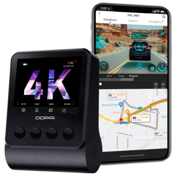 Видеорегистратор DDPai Z50 GPS 4K Sony IMX415/ Black photo 5
