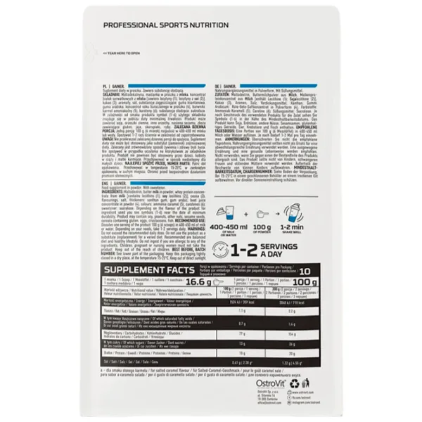Gainer OstroVit Gainer (5903933908274) 1000 g photo 2 Gainer OstroVit Gainer (5903933908274) 1000 g photo 2