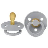 Suzetă cu tetina simetrică Bibs Colour 121223C Pentru băieți/ 0 luni - 6 luni/ Latex/ Gray
