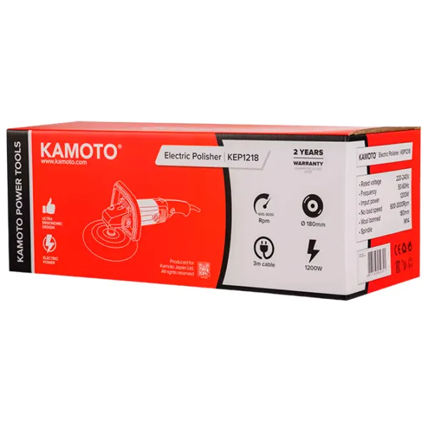 Mașină de lustruit Kamoto KEP 1218 De polisat/ 1200 W/ Red photo 7