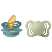 Suzetă cu tetina ortodontică Bibs Couture 1800306 Unisex/ 0 luni - 6 luni/ Latex/ Island Sea