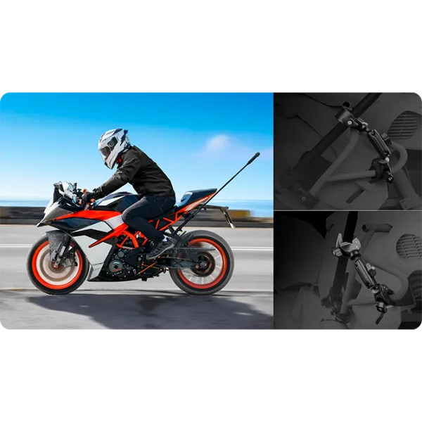 Suport clip pentru selfie stick Insta360 Support Clamp Black photo 6