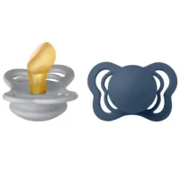 Соска ортодонтическая Bibs Couture 1800305 Для мальчиков/ 0 месяцев - 6 месяцев/ Латекс/ Cloud Grey