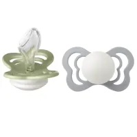 Соска ортодонтическая Bibs Couture 1710318 Унисекс/ 6 месяцев - 18 месяцев/ Силикон/ Сияние шалфея