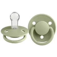 Suzetă cu tetina rotundă Bibs De lux 1010250C Unisex/ 0 luni - 36 luni/ Silicon/ Green
