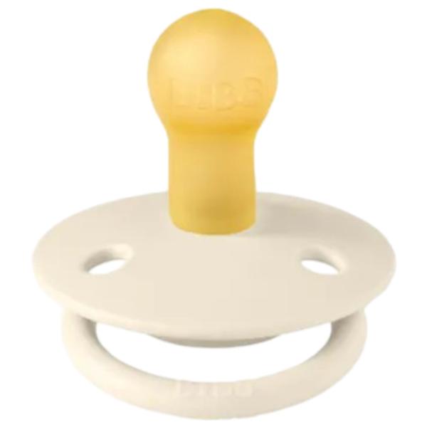 Suzetă cu tetina rotundă Bibs De lux 1110216C Pentru fetițe/ 0 luni - 6 luni/ Latex/ Ivory photo 2 Suzetă cu tetina rotundă Bibs De lux 1110216C Pentru fetițe/ 0 luni - 6 luni/ Latex/ Ivory photo 2