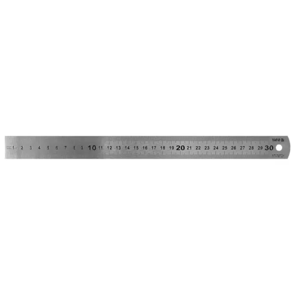 Riglă Yato YT70721 300 mm Dreptunghiular/ Oțel inoxidabil photo 1
