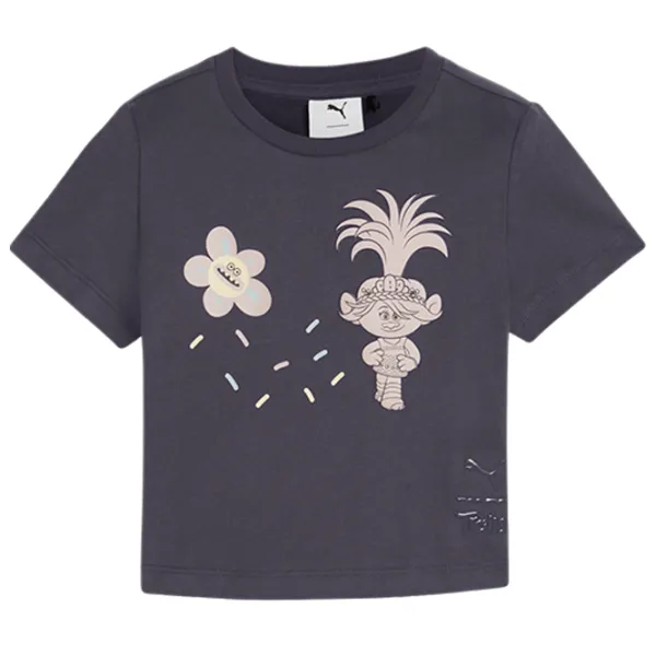 Tricou pentru fete Puma X Trolls Graphic Tee G  / Gray photo 1