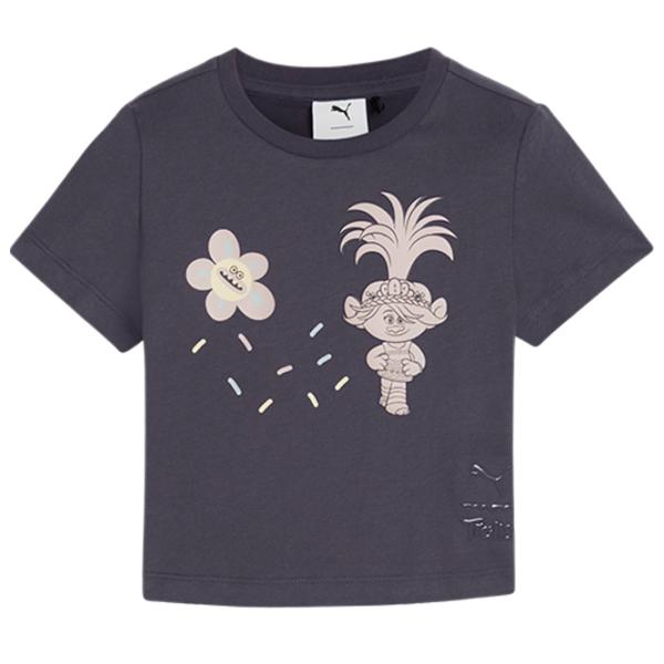 Tricou pentru fete Puma X Trolls Graphic Tee G  / Gray photo 1