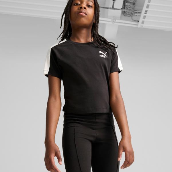 Tricou pentru fete Puma Iconic T7 Baby Tee G  / Black photo 3