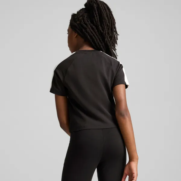Футболка для девочек Puma Iconic T7 Baby Tee G  / Черный photo 4