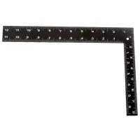 Echer Profmet 254061 300 mm Dreptunghiular/ Aluminiu photo 2