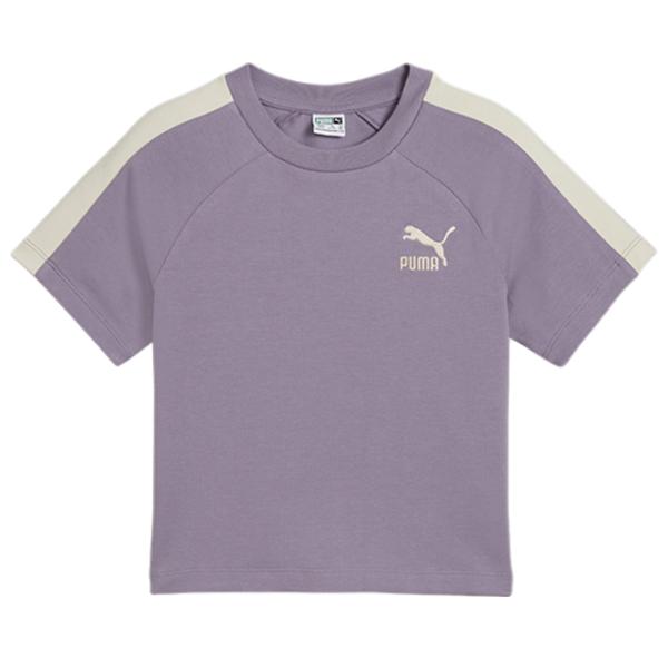 Tricou pentru fete Puma Iconic T7 Baby Tee G  / Purple photo 1 Tricou pentru fete Puma Iconic T7 Baby Tee G  / Purple photo 1