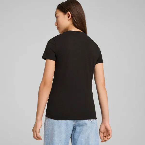Tricou pentru fete Puma Classics Shiny Color Logo Tee G  / Black photo 4 Tricou pentru fete Puma Classics Shiny Color Logo Tee G  / Black photo 4