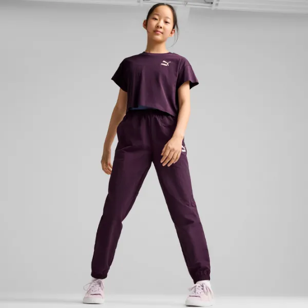 Tricou pentru fete Puma Better Classics Tee G  / Midnight Plum photo 4 Tricou pentru fete Puma Better Classics Tee G  / Midnight Plum photo 4