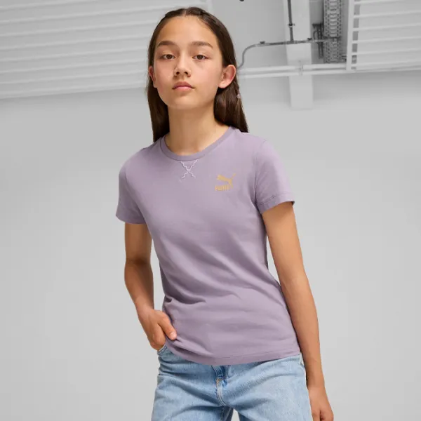 Tricou pentru fete Puma Off Side Tee G  / Purple photo 2 Tricou pentru fete Puma Off Side Tee G  / Purple photo 2