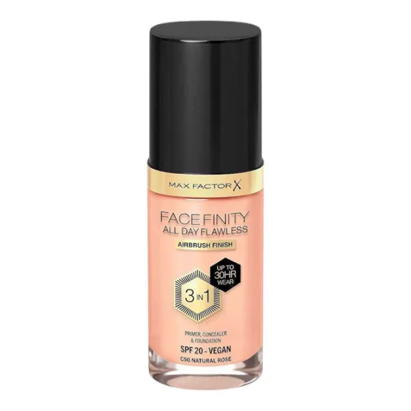 Тональный крем Max Factor All Day Flawless 30 мл/ Natural Rose photo 1