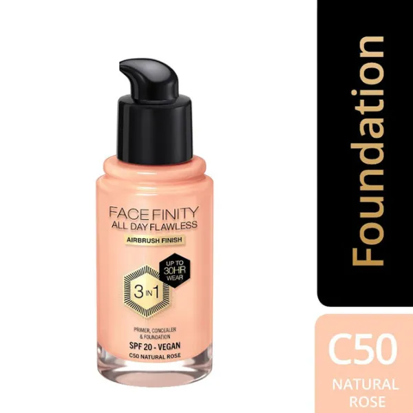 Тональный крем Max Factor All Day Flawless 30 мл/ Natural Rose photo 3