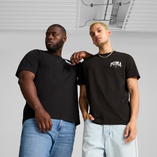 Футболка для мужчин Puma Squad Small Graphic Tee 100% хлопок/ Black photo 2