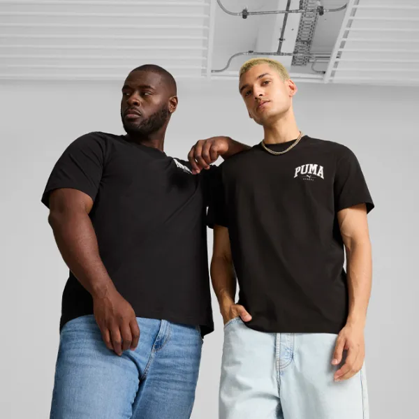 Tricou pentru bărbați Puma Squad Small Graphic Tee 100% bumbac/ Black photo 2