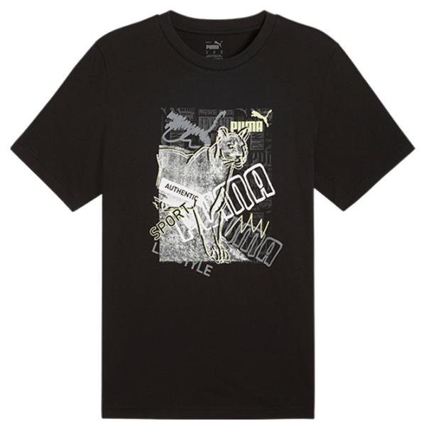 Tricou pentru bărbați Puma Graphics Photoprint Tee 100% bumbac/ Black photo 1