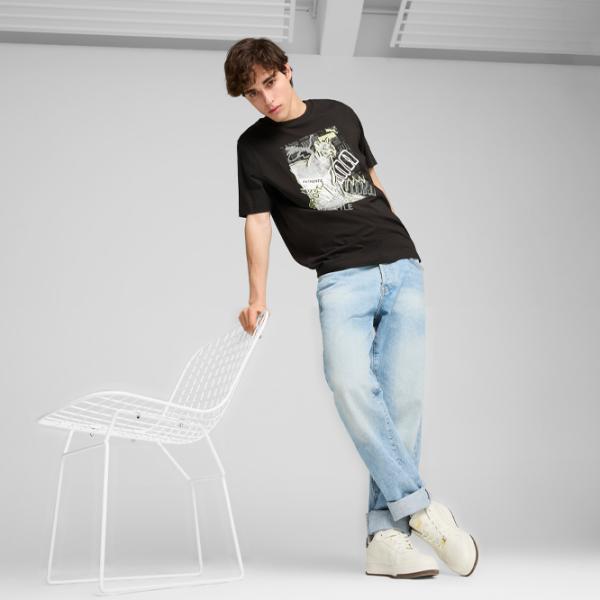 Tricou pentru bărbați Puma Graphics Photoprint Tee 100% bumbac/ Black photo 5