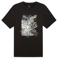 Tricou pentru bărbați Puma Graphics Photoprint Tee 100% bumbac/ Black